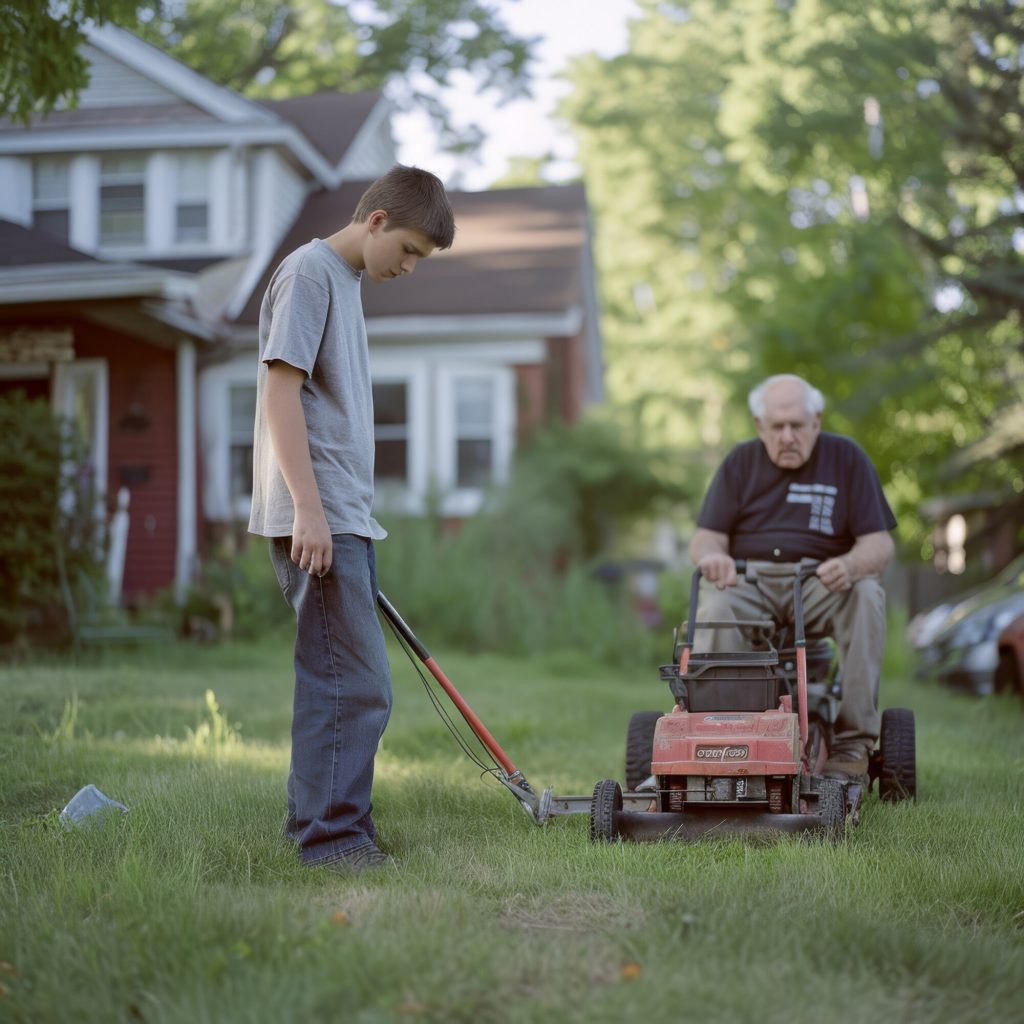 Right Lawnmower Battery