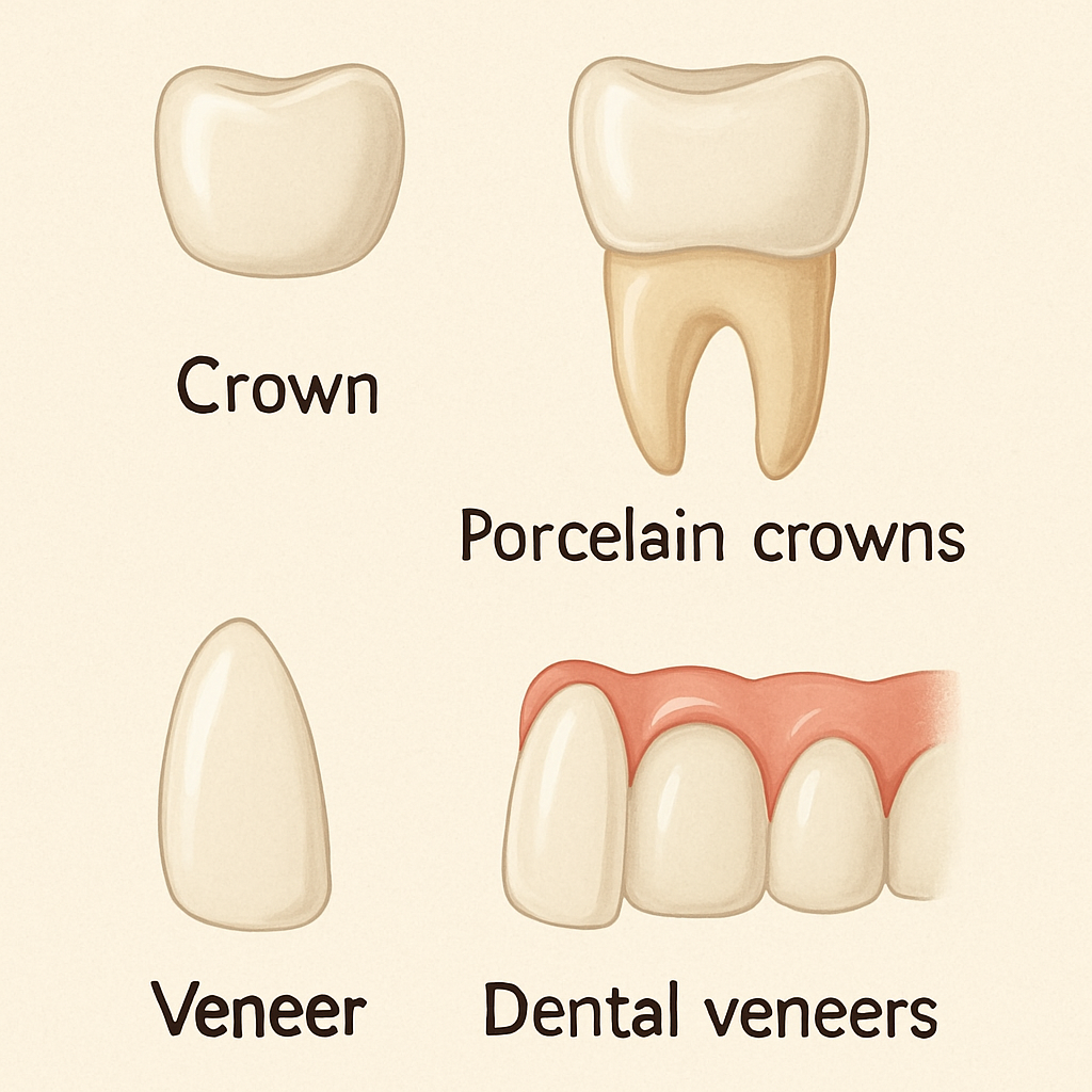 Porcelain vs Veneer